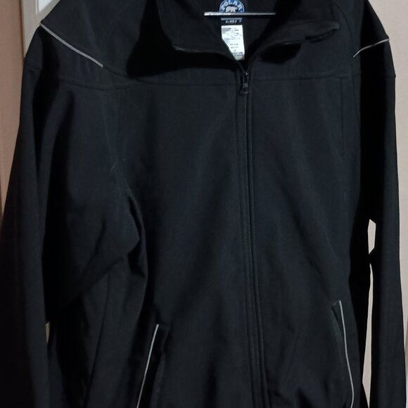 Polar King by Key Jacket Black Mens Size Large Full Zip Up Fleece Lined - Picture 2 of 10